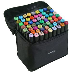 Unbranded (60 Colors) 24/36/48/60 Color Double-headed Oily Marker Pen Multifunctional Port Unbranded (60 Colors) 24/36/48/60 Color Double-headed Oily Marker Pen Multifunctional Port