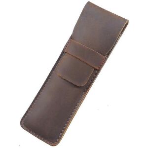 Unbranded Leather Pen Case Holder Handmade Fountain Cover Small Brown Unbranded Leather Pen Case Holder Handmade Fountain Cover Small Brown