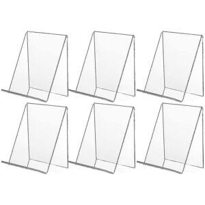 Unbranded 6 Pack Acrylic Book Stand,clear Acrylic Display Stand, Clear Holder for Displayi Unbranded 6 Pack Acrylic Book Stand,clear Acrylic Display Stand, Clear Holder for Displayi