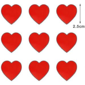 Unbranded 500 Pcs Matte Red Self-adhesive Heart Shape Paper Labels Party Decor Unbranded 500 Pcs Matte Red Self-adhesive Heart Shape Paper Labels Party Decor