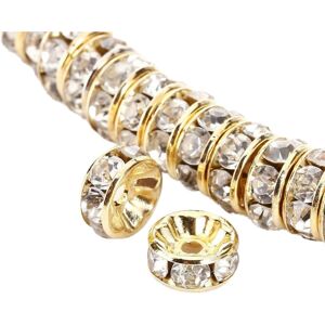 Tutti Bambini Allb 100Pcs Rondelle Spacer Beads 6mm Silver Plated Czech Crystal Rhinestone for Tutti Bambini Allb 100Pcs Rondelle Spacer Beads 6mm Silver Plated Czech Crystal Rhinestone for