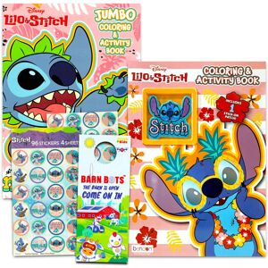 Disney Lilo and Stitch Coloring Book Super Set for Kids - 2 Jumbo Stit Disney Lilo and Stitch Coloring Book Super Set for Kids - 2 Jumbo Stit