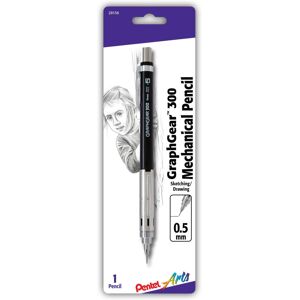 Pentel Arts GraphGear 300 Mechanical Pencil (0.5mm) Fine line 1-Pack Pentel Arts GraphGear 300 Mechanical Pencil (0.5mm) Fine line 1-Pack