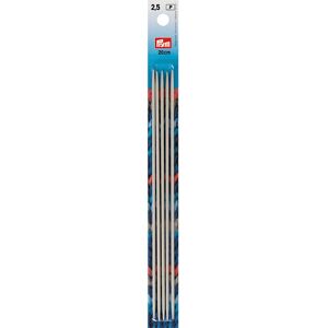 Prym 8"" Double Point Aluminum Knitting Needles 2.5mm Prym 8"" Double Point Aluminum Knitting Needles 2.5mm