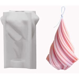 konhill (As show, One size) Irregular Conical Mold Candle Mold Abstract Art Striped Cand konhill (As show, One size) Irregular Conical Mold Candle Mold Abstract Art Striped Cand