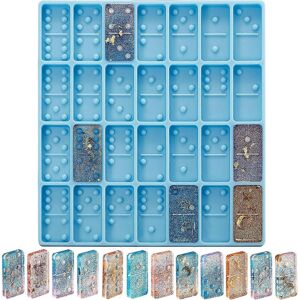 konhill (As show, One size) Domino Mold for Epoxy Domino Mold for Resin Candy Molds Clay konhill (As show, One size) Domino Mold for Epoxy Domino Mold for Resin Candy Molds Clay