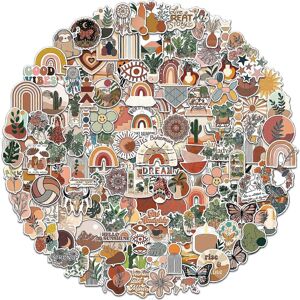 konhill (As show, One size) 200 PCS Aesthetic Boho Stickers, Cute Vinyl Waterproof Stick konhill (As show, One size) 200 PCS Aesthetic Boho Stickers, Cute Vinyl Waterproof Stick