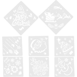 Kricely (As show, One size) 1 Set of Spraying Christmas Stencil Drawing Template Reusabl Kricely (As show, One size) 1 Set of Spraying Christmas Stencil Drawing Template Reusabl