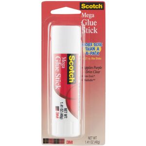 Scotch Mega Purple Glue Stick 1.4 oz Acid Free and Non-Toxic (6108-M Scotch Mega Purple Glue Stick 1.4 oz Acid Free and Non-Toxic (6108-M