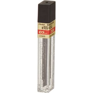 Pentel Lead Refill 3B Hardness 0.5mm 12 per Tube Black (C505-3B) Pentel Lead Refill 3B Hardness 0.5mm 12 per Tube Black (C505-3B)
