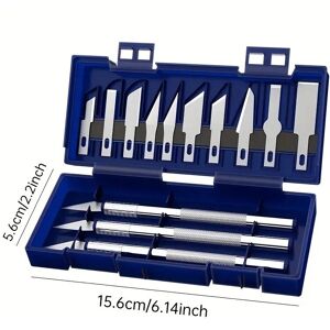 FLEMYE (1pc) 13pcs Metal Carving Knife Pen Art Seal Cutting Manual Combination Paper Cu FLEMYE (1pc) 13pcs Metal Carving Knife Pen Art Seal Cutting Manual Combination Paper Cu