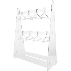 Kricely (As Shown, One size) 1 Set Acrylic Earring Holder Clothes Hanger Display Stand E Kricely (As Shown, One size) 1 Set Acrylic Earring Holder Clothes Hanger Display Stand E