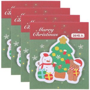 Kricely (6.60X5.60X0.20CM, One size) 4 Books of Note Stickers Office Memo Pads Adorable Kricely (6.60X5.60X0.20CM, One size) 4 Books of Note Stickers Office Memo Pads Adorable