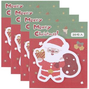 Kricely (5.00X5.00X0.50CM, One size) 4 Books of Note Stickers Office Memo Pads Adorable Kricely (5.00X5.00X0.50CM, One size) 4 Books of Note Stickers Office Memo Pads Adorable