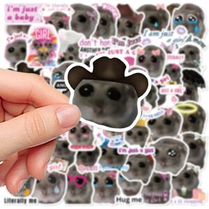 Unbranded (50PCS) 10/50PCS Funny Meme Stickers Sad Hamster Decals Cute Cartoon Notebook Lu Unbranded (50PCS) 10/50PCS Funny Meme Stickers Sad Hamster Decals Cute Cartoon Notebook Lu