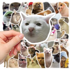 Unbranded (50pcs) 10/50Pcs Funny Cat Stickers Meme Scrapbook Suitcase Skateboard Laptop Gr Unbranded (50pcs) 10/50Pcs Funny Cat Stickers Meme Scrapbook Suitcase Skateboard Laptop Gr