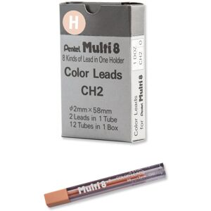 Pentel Arts 8 Colour Pencil Lead Refill Peach 24 Pieces of Lead (CH2-H) Pentel Arts 8 Colour Pencil Lead Refill Peach 24 Pieces of Lead (CH2-H)