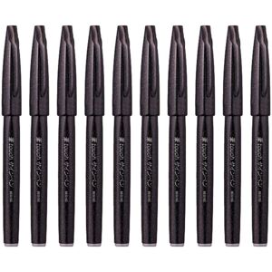 Pentel Fude Touch Brush Sign Pen (SES15C-A) Black Ink Felt Pen Like B Pentel Fude Touch Brush Sign Pen (SES15C-A) Black Ink Felt Pen Like B