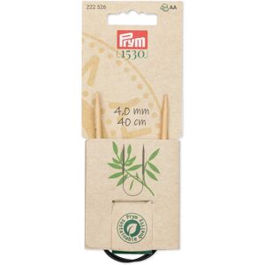 Prym 16"" Circular Bamboo 4mm Knitting Needles Natural Prym 16"" Circular Bamboo 4mm Knitting Needles Natural