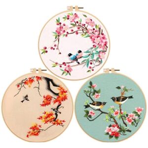 Unbranded 3 Sets DIY Embroidery Kit for Beginners Adults, Includes Holiday Cat, Hoop, Colo Unbranded 3 Sets DIY Embroidery Kit for Beginners Adults, Includes Holiday Cat, Hoop, Colo