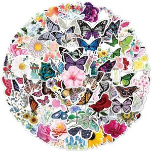konhill (As show, One size) 100pcs Flower Butterfly Decalsgirls Kids, Cute Aesthetic Wa konhill (As show, One size) 100pcs Flower Butterfly Decalsgirls Kids, Cute Aesthetic Wa