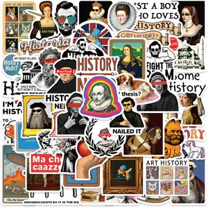 Unbranded (MULTICOLOR) 50Pcs Funny History Stickers DIY Stickers Scrapbooking Phone Luggag Unbranded (MULTICOLOR) 50Pcs Funny History Stickers DIY Stickers Scrapbooking Phone Luggag
