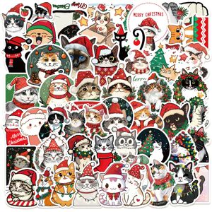 Unbranded (MULTICOLOR) 50PCS Cute Christmas Cat Stickers Cat Meme DIY Sticker Scrapbooking Unbranded (MULTICOLOR) 50PCS Cute Christmas Cat Stickers Cat Meme DIY Sticker Scrapbooking