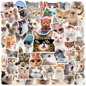 Unbranded (MULTICOLOR) 50Pcs Cat MEME Stickers Funny Cat DIY Stickers Scrapbooking Phone Unbranded (MULTICOLOR) 50Pcs Cat MEME Stickers Funny Cat DIY Stickers Scrapbooking Phone