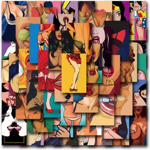 Unbranded (MULTICOLOR) 50Pcs Retro Europe And America Stickers Pin Up DIY Stickers Scrapbo Unbranded (MULTICOLOR) 50Pcs Retro Europe And America Stickers Pin Up DIY Stickers Scrapbo