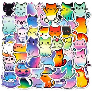 Unbranded (MULTICOLOR) 50Pcs Cute Colorful Cat Stickers DIY Stickers Scrapbooking Phone Lu Unbranded (MULTICOLOR) 50Pcs Cute Colorful Cat Stickers DIY Stickers Scrapbooking Phone Lu