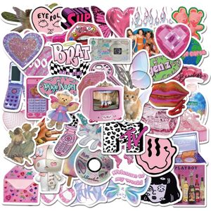 Unbranded (MULTICOLOR) 55Pcs Girl Leopard Korean Stickers Cat Y2k DIY Sticker Scrapbooking Unbranded (MULTICOLOR) 55Pcs Girl Leopard Korean Stickers Cat Y2k DIY Sticker Scrapbooking