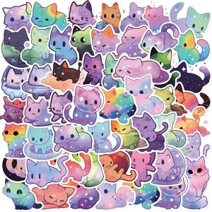 Unbranded (MULTICOLOR) 50Pcs Kawaii Cartoon Starry Sky Cats Stickers Colorful Cat DIY Stic Unbranded (MULTICOLOR) 50Pcs Kawaii Cartoon Starry Sky Cats Stickers Colorful Cat DIY Stic