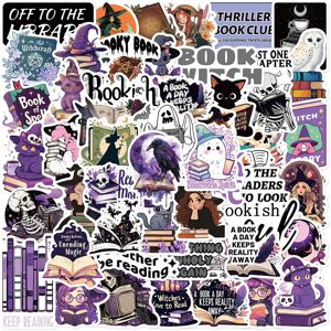 Unbranded (MULTICOLOR) 50Pcs Gothic Witch Bookish Stickers Dark Romance Reading Book Decal Unbranded (MULTICOLOR) 50Pcs Gothic Witch Bookish Stickers Dark Romance Reading Book Decal