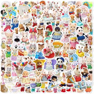 Unbranded (MULTICOLOR) 100pcs Cute Cartoon Small Calico Critters Stickers DIY Stickers Scr Unbranded (MULTICOLOR) 100pcs Cute Cartoon Small Calico Critters Stickers DIY Stickers Scr