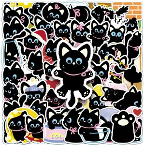 Unbranded (MULTICOLOR) 50Pcs Cute Black Cat Stickers Kawaii Cat Meme DIY Stickers Scrapboo Unbranded (MULTICOLOR) 50Pcs Cute Black Cat Stickers Kawaii Cat Meme DIY Stickers Scrapboo