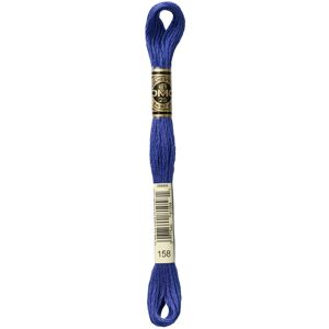 DMC 6-Strand Embroidery Cotton Floss Medium Very Dark Cornflower Blue DMC 6-Strand Embroidery Cotton Floss Medium Very Dark Cornflower Blue