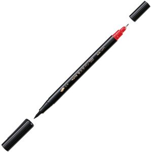 Pentel XSFW34A Brush Pen Twin Bold Point Ultra Fine Black Product Size: W 0 Pentel XSFW34A Brush Pen Twin Bold Point Ultra Fine Black Product Size: W 0