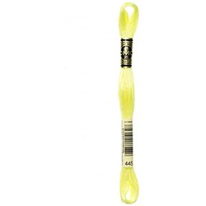 DMC Stranded Cotton Embroidery Thread 445 - per skein DMC Stranded Cotton Embroidery Thread 445 - per skein