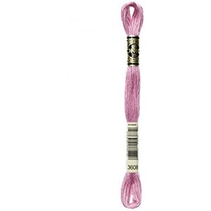 DMC Stranded Cotton Embroidery Thread 3608 - per skein DMC Stranded Cotton Embroidery Thread 3608 - per skein