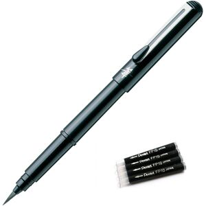 Pentel Arts Portable Pocket Brush Pen Medium Point 1Pen 2Refills +Refill FP10 4s Pentel Arts Portable Pocket Brush Pen Medium Point 1Pen 2Refills +Refill FP10 4s