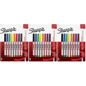 Sharpie 37600PP Ultra Fine Point Permanent Markers (Pack of 3) Classic Colors Sharpie 37600PP Ultra Fine Point Permanent Markers (Pack of 3) Classic Colors
