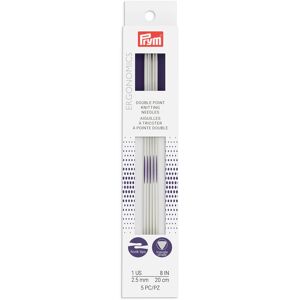 Prym Ergonomics 8Inch DoublePoint Knitting Needle Size 1 5Pack Prym Ergonomics 8Inch DoublePoint Knitting Needle Size 1 5Pack