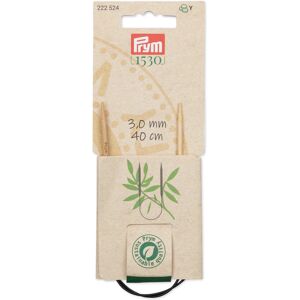 Prym 16"" Circular Bamboo 3mm Knitting Needles Natural Prym 16"" Circular Bamboo 3mm Knitting Needles Natural
