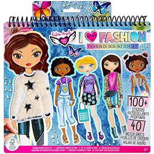 Fashion Angels I Love Fashion Sketch Portfolio Includes Sketch Pad with Stencil Fashion Angels I Love Fashion Sketch Portfolio Includes Sketch Pad with Stencil