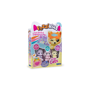 John Adams Fuzzikins Cozy Cats Doll Set - Multicolour John Adams Fuzzikins Cozy Cats Doll Set - Multicolour