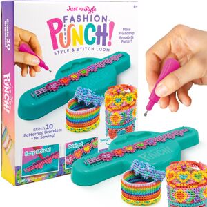 Just My Style Fashion Punch Style & Stitch Loom Friendship Bracelet Kit Jewelr Just My Style Fashion Punch Style & Stitch Loom Friendship Bracelet Kit Jewelr