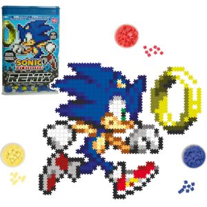 TOMY Jixelz Remix Sonic The Hedgehog Craft Kit - Sonic and Ring - No Heat or Glue Req TOMY Jixelz Remix Sonic The Hedgehog Craft Kit - Sonic and Ring - No Heat or Glue Req