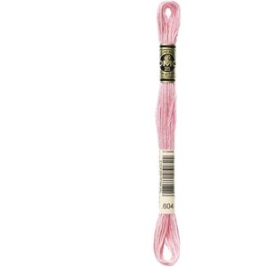 12 Pack DMC 6-Strand Embroidery Cotton 8.7yd-Light Cranberry -117-604 12 Pack DMC 6-Strand Embroidery Cotton 8.7yd-Light Cranberry -117-604