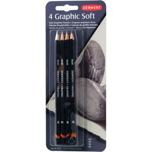 Derwent Graphic Pencils Soft Pack 4 Count (39005) Derwent Graphic Pencils Soft Pack 4 Count (39005)