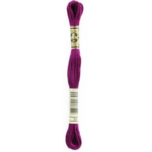 DMC 6-Strand Embroidery Cotton 8.7yd - Very Dark Fuchsia DMC 6-Strand Embroidery Cotton 8.7yd - Very Dark Fuchsia